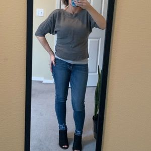 Lightweight cropped sweater